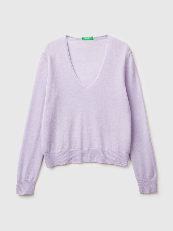 V NECK SWEATER L/S Women image number 5